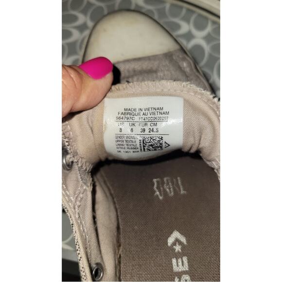 Womens‎ Converse Khaki Eyelet Stretch Laceup size 8 - Picture 6 of 6